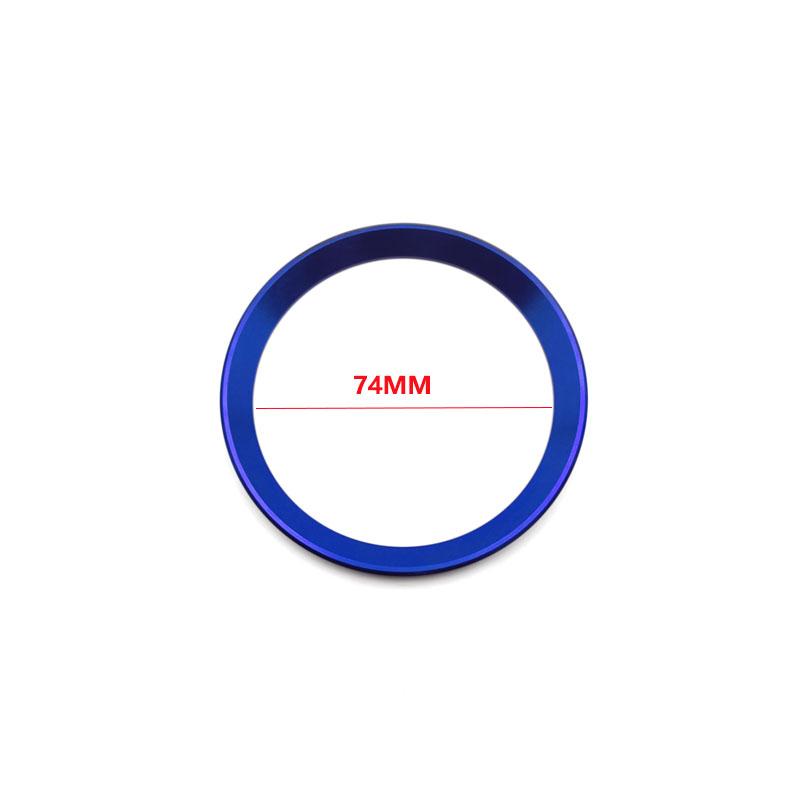 JHG18 1 Piece Front and Rear Logos 82mm/74mm Front and Rear Badge Decorative Rings Suitable for BMW 3 Series 5 Series 320LI 520LI