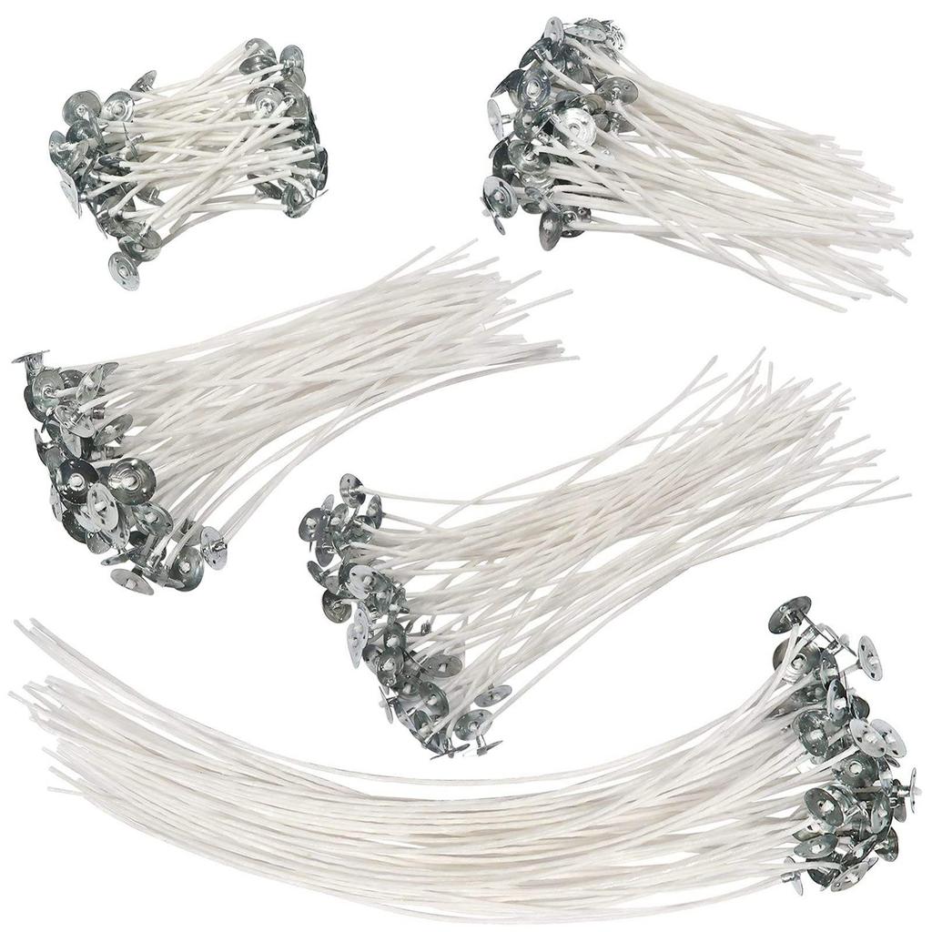 100pcs/Lot Handmade Candle Wick Tabs Metal Candle Wicks Sustainer Tabs Candle Wicks Base For DIY Candle Making DIY Craft Tools