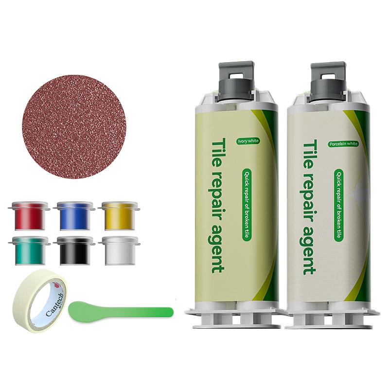 Tile and Marble Repair Compound, Floor Tile Grout, Epoxy Resin AB Adhesive, Adhesive for Filling Holes and Cracks