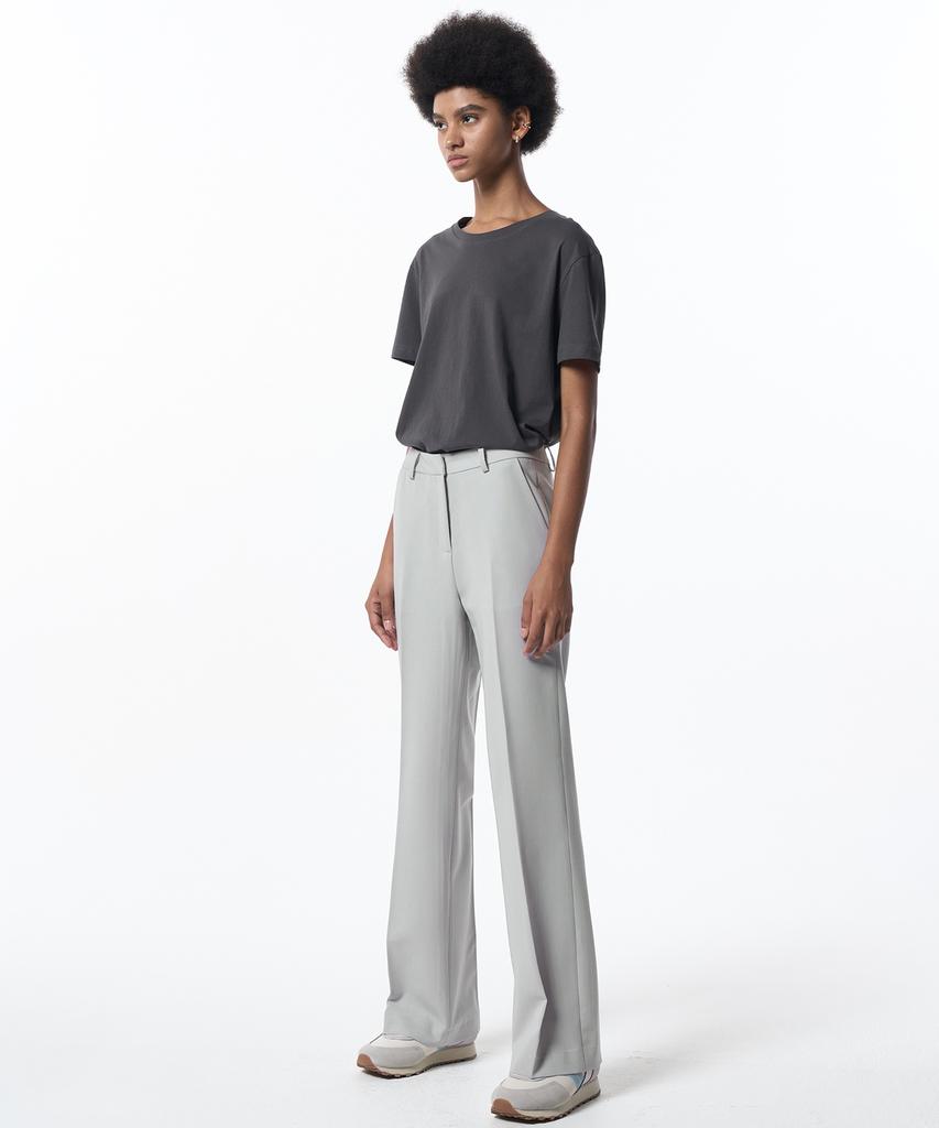 MALOUPE 2113 Summer Semi-Wide Pants (Gray)