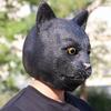 Halloween Cosplay Schwarze Katze Maske Zootopia Schwarze Katze Latex Kopfbedeckung Schwarze Katze Maske