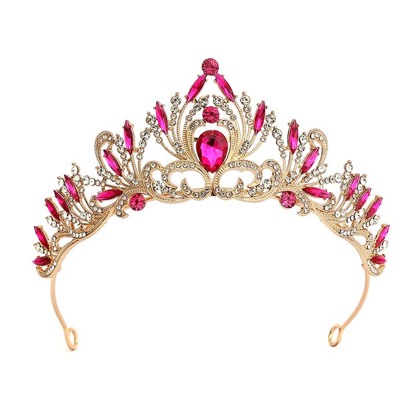 Bridal Crown Wedding Tiara - Korean Style Princess Birthday Headpiece for Women