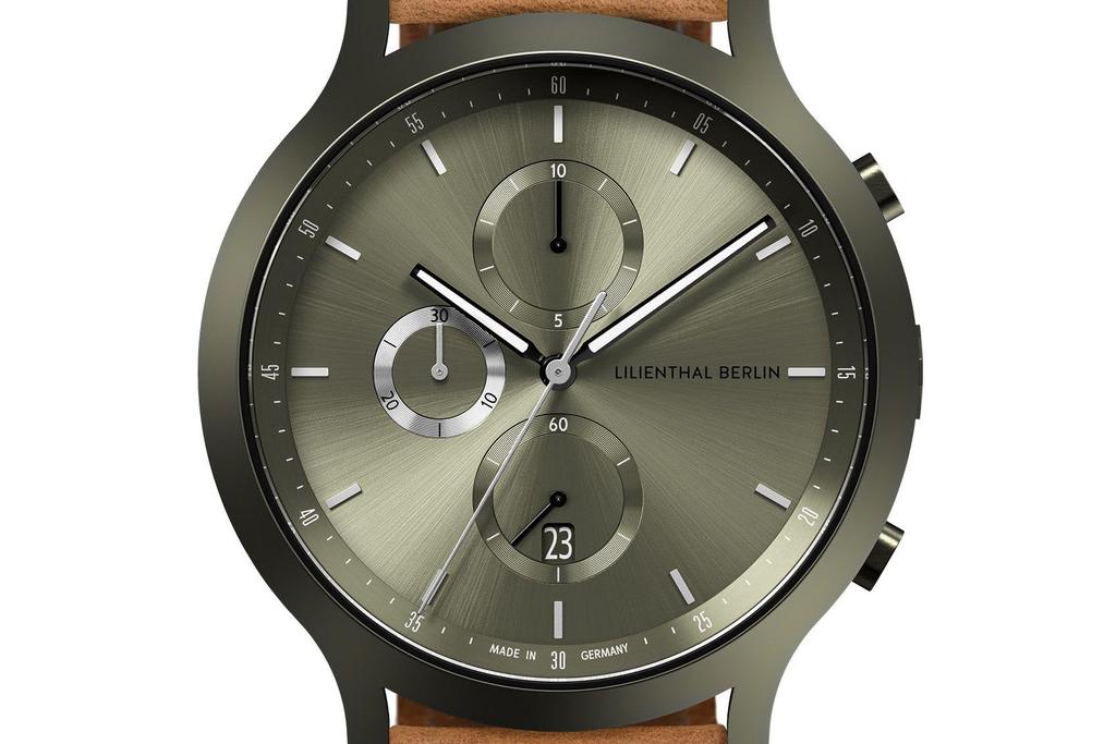 Lilienthal Berlin Chronograph Date Made in [Lilienthal Berlin] Watch, Germany, C01-111-B006HM