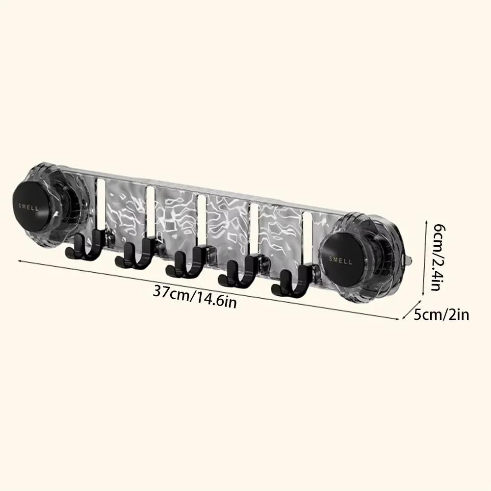 No Drilling Wall Mounted Rack Hook Strong Load-bearing Reusable Suction Cup Hooks Storage Supplies Space Saving for Home/Office