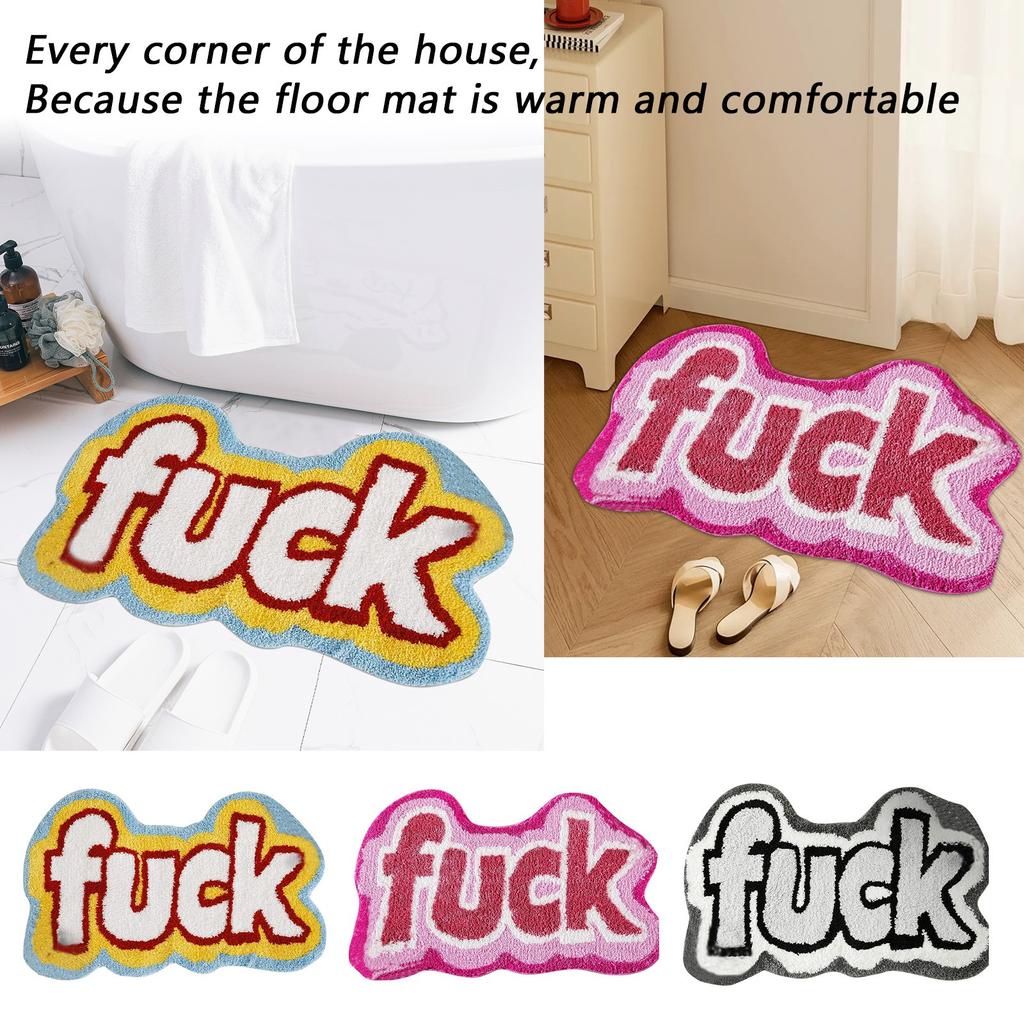 Alien Imitation Cashmere Carpet, Plush And Wear-resistant Living Room Floor Mat, Bathroom Absorbent Foot Mat, Easy To Maintain Door Mat