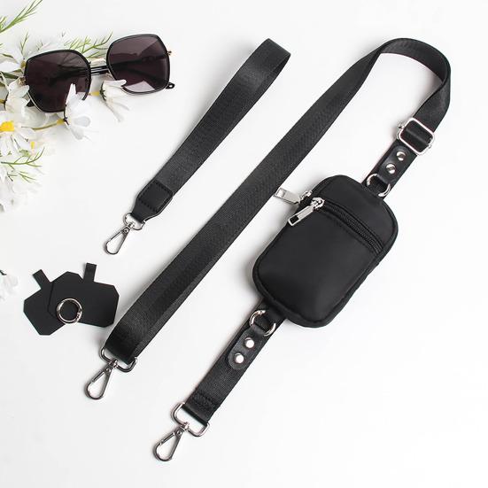 Crossbody Lanyard Hands-free Phone Holder Phone Carrying Strap with RFID Wallet Comfortable Phone Sling for All Smartphones