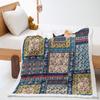 Ethnic Pattern Blanket 2D Digital Printing Thickened Blanket Lamb Fleece Crystal Fleece Blanket