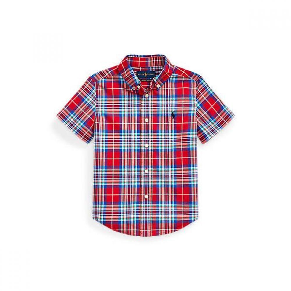 

Polo Kids Boys Plaid Cotton Poplin Shirt 2 4 Years Cwpowovtn820019600 2T