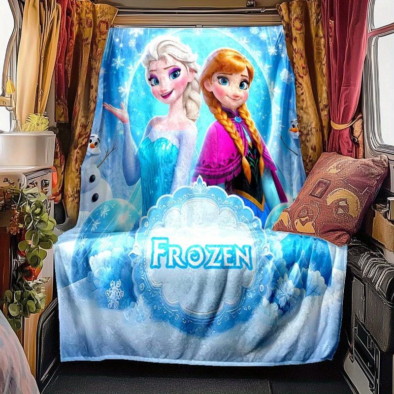 Prinzessin Elsa und Anna Frozen Cartoon Decke Ist Weiche und Bequeme Decke Geeignet für Einen Raum Drehbank Sofa Bett Heimdekoration