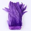 25-30Cm Dyeing Purple Tail Cloth Edge Clothing Accessories Pendant Handicraft Material Chicken Feather Cloth Belt Diy