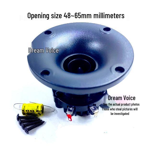 1 25-core Neodymium Magnet Audiophile Tweeter, 4 Ohm, 35W, High Volume Horn with Transparent Film