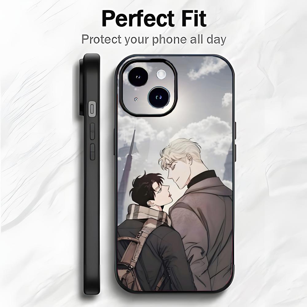 Romantic BL Comic R-Roses And Champagne Phone Case Phone Case Soft Packaging Lightweight For iPhone17 16 15 14 13ProMax