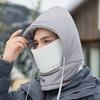 Winter Knit Balaclava Hooded Neck Warmer Cycling Outdoor Windproof Ear Protection Adult Unisex