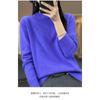 Fashion Long Sleeve Loose Knitted Sweater for Women Half High Collar Base Autumn Winter Pullovers Sweaters Women Casual Solid Ladies Knitwears 2374