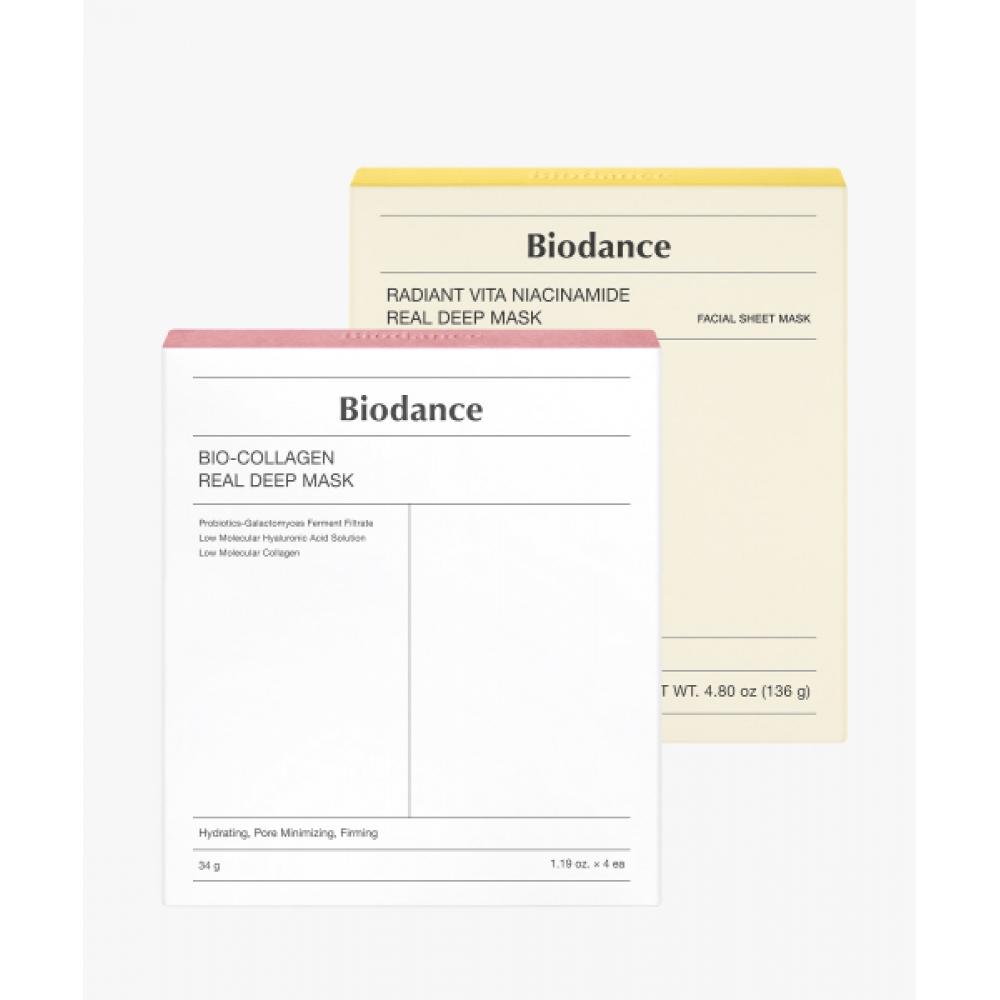 

Biodance Collagen Mask 4 Sheets + Vita Mask 4 Sheets Collagen Mask 4pcs + Vita Mask 4pcs
