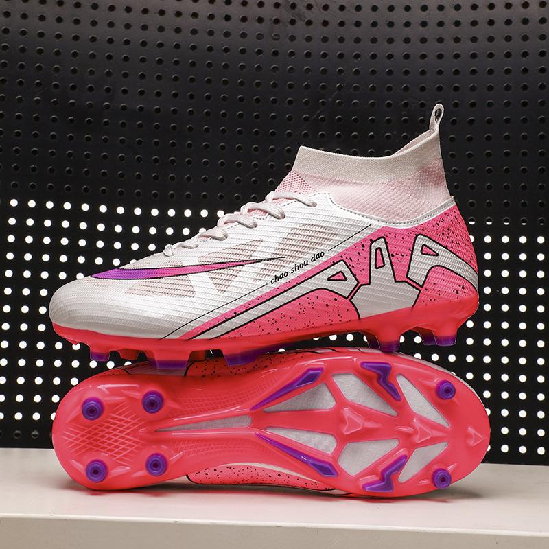 New football shoes Competition grade football shoes Men's high-top spikes Student training shoes Football game sports shoes