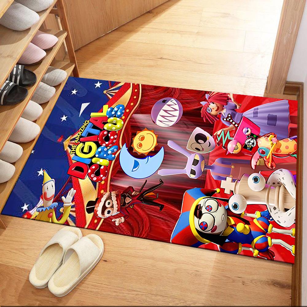 Amazing Digital Circus Square Rugs Are a Great Choice for Living Rooms, Bedrooms, Home Décor, and As Gifts.