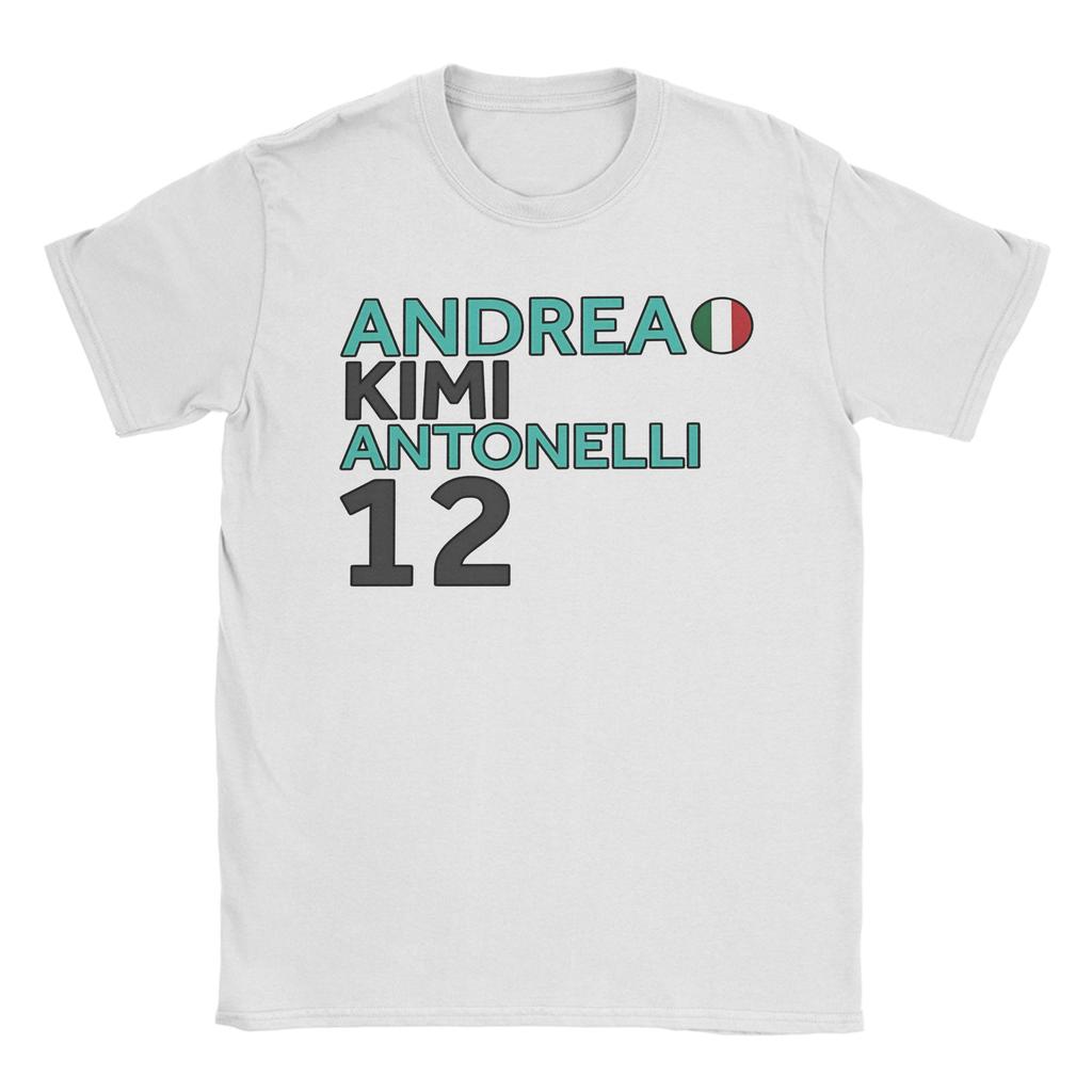 Mens Andrea Kimi Antonelli T Shirt 100 Cotton Clothing Leisure Short Sleeve Crew Neck Tee Shirt Plus Size TShirts