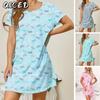 Fashion Summer Spring Short Sleeve O-Neck Casual Dresses