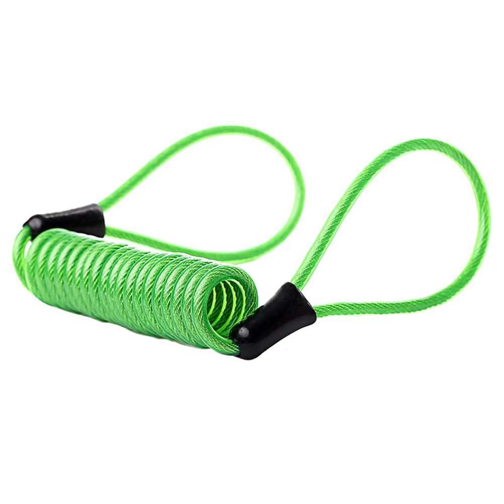 DYS Auto Shop 120cm Motorcycle Motorbike Security Disc Brake Lock Spring Reminder Cable Coil
