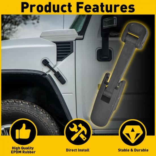 2003-2009 Fit for Hummer H2 Chevy Kodiak GMC TopKick Black Hood Latch 15097841
