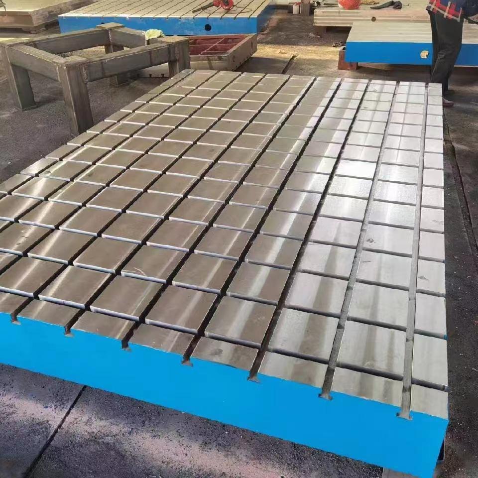 Cast Iron T-Slot Inspection and Welding Worktable Platform Block