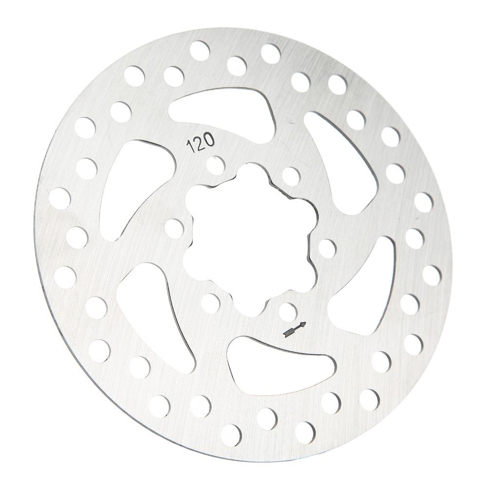 120mm Electric Scooter Disc Brake Anti Corrosion Smooth Friction Reduction Brake Disc Rotor 6 Holes Disc Brake Lining Scooters