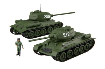 Fujimi Model Special World Armor Series Soviet Medium Tank Plastic Model SWA34 Gray 1/76 No.34 T-34/85 (2-Car Set)