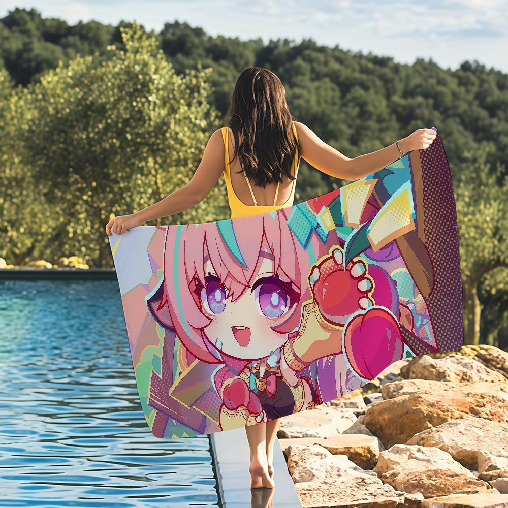 Game Genshin Impact Varesa Towel Quick Drying Beach Towels Are Suitable For Swimming Pools Camping Yoga And The Gym
