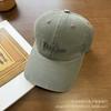 Letter three-dimensional embroidered baseball cap men's simple and versatile face cap couple fashion soft top sun hat