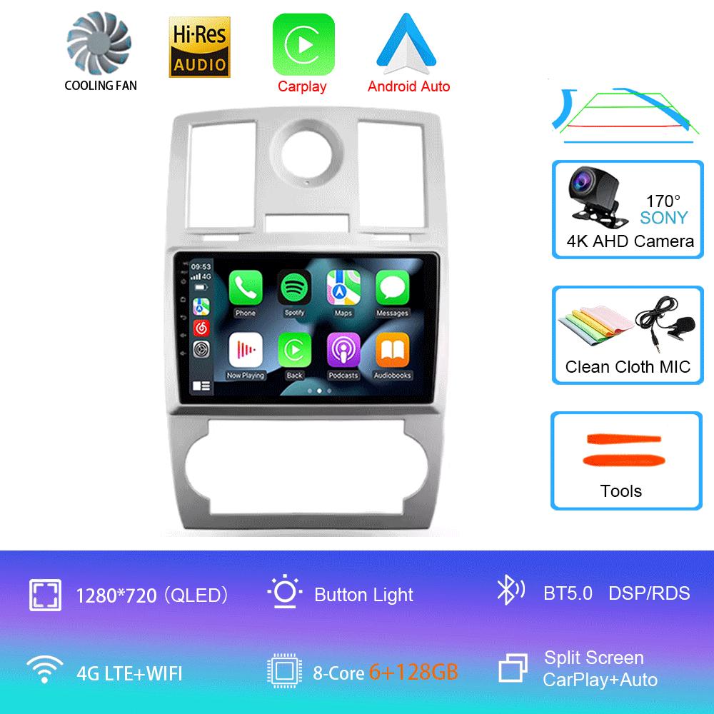 Car Radio Android 14 For Chrysler 300C 1 2004 - 2011 Multimedia Video Player Navigation stereo GPS No 2din 2din DVD