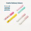 Japanese Cartoon Pen-Style Mini Scissors: Portable, Safe, and Cute for Office Use.