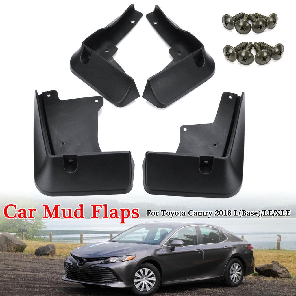 for Camry 2006-2013 4pcs Mud Flaps Splash Guards Plastic Mudguards Mudflaps Car Bottom Protection