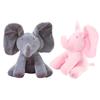 Grauer Peek-a-boo Musik-Kuscheltier-Elefant Weich Entzückend Und Perfekt Für Kleinkinder