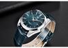 Binyan Men's Fashion Quartz Genuine Leather Waterproof Watch 5163