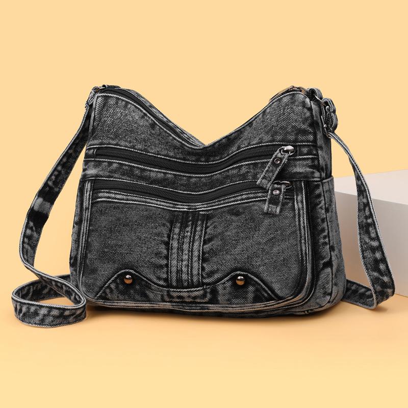 

Denim Casual Crossbody Bag, Retro Single-shoulder Women s Bag, Small Backpack