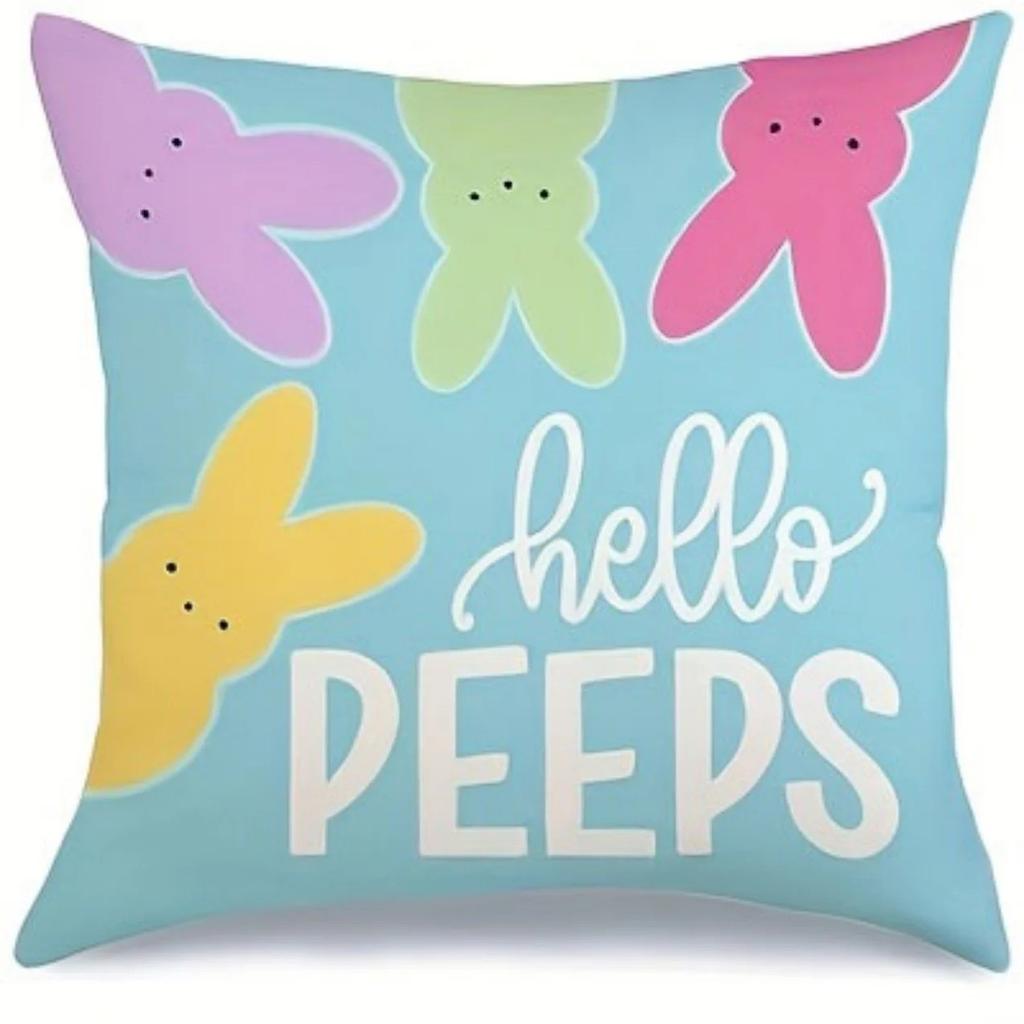 Colorful Bunny Patterns Pillowcases For Fun Pattern Cushion Cover Suitable For Sofa Bedroom Car Pillow Cover