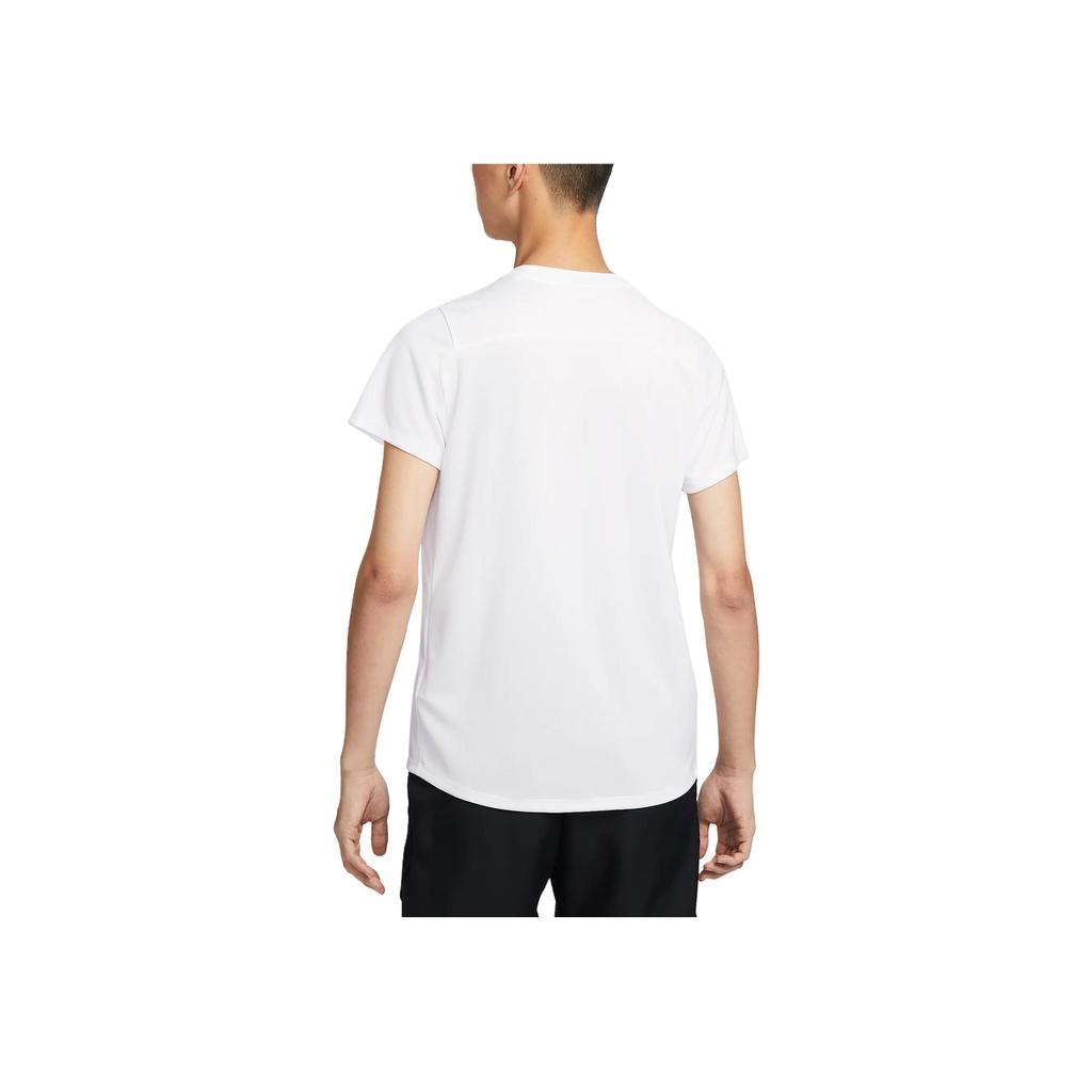Nike Court Victory Logo Embroidered Comfortable Quick-Dry Tennis Crew Neck Short Sleeve T-Shirt Men Tops White FZ6922-100