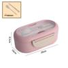 Portable Wheat Straw Bento Box: Insulated, Multi-Compartment, Japanese-Style, Microwave Safe for Office Workers & Students