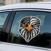 Strong Reflective Patriotic Bird & Flag Sticker Eye Catching Vehicle Sticker for Auto Laptop Coolers Bottle Gift