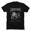 Meowtallica Rock Cat Music Print T-Shirts for Unisex and Women Fashion Funny T-Shirts Unsiex Comfortable T-Shirt for Couple