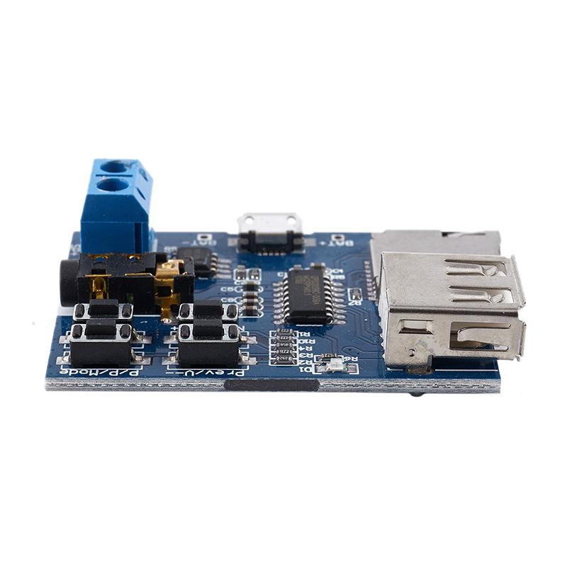 MP3 Lossless Decoder Board With Built-in Amplifier TF Card U Disk Audio Player Module DC 3.7-5.5V Auto Play Music Decoding Board