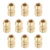 SING F LTD 10pcs M4 Spark Plug Terminal Nut Brass
