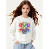 European Sizes Kids' Casual Printed Round Neck Pullover, Kids' Fashion Round Neck Sweatshirt with Adorable Animal Prints, Casual Comfortable