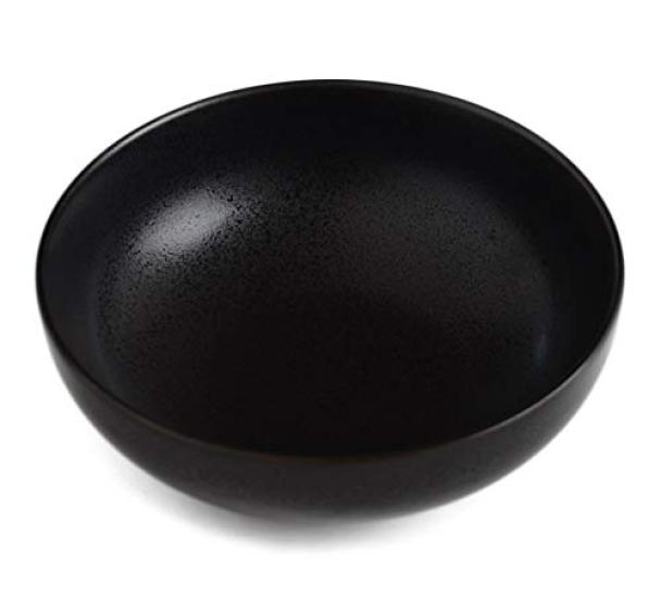 Set of 4 Lindstymest PIANO Black 6D Colored Safety Plates Bowls, 16cm, Soup/Salad Bowls, Tableware,