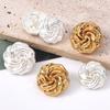 High-End Flower Buttons, Irregular Small Fragrant Style Blazer Trench Coat Coat Metal Accessories Decorative Buttons