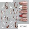 Nail Art Stickers Valentine's Day Romantic Mini Love Hollow Love French Love Adhesive Nail Stickers
