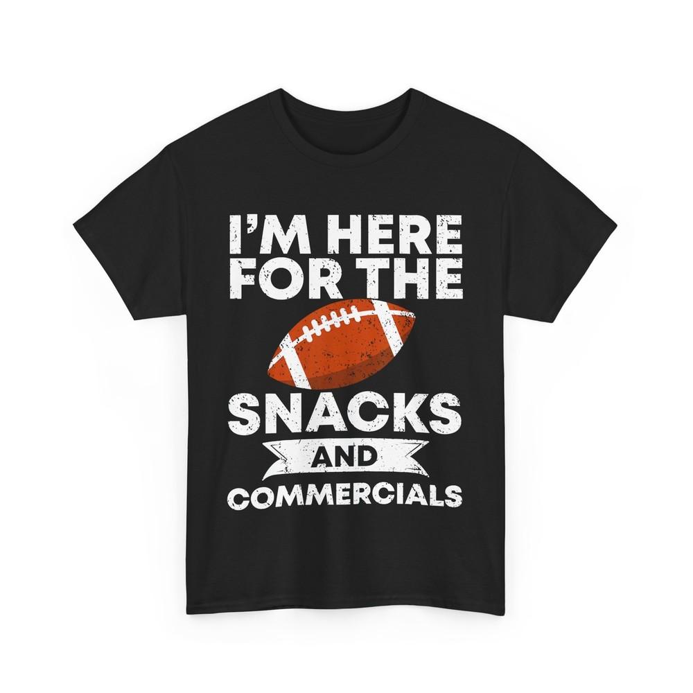 Snacks And Commercials Funny Football Bowl Gift T-Shirt Unisex T-Shirt XL