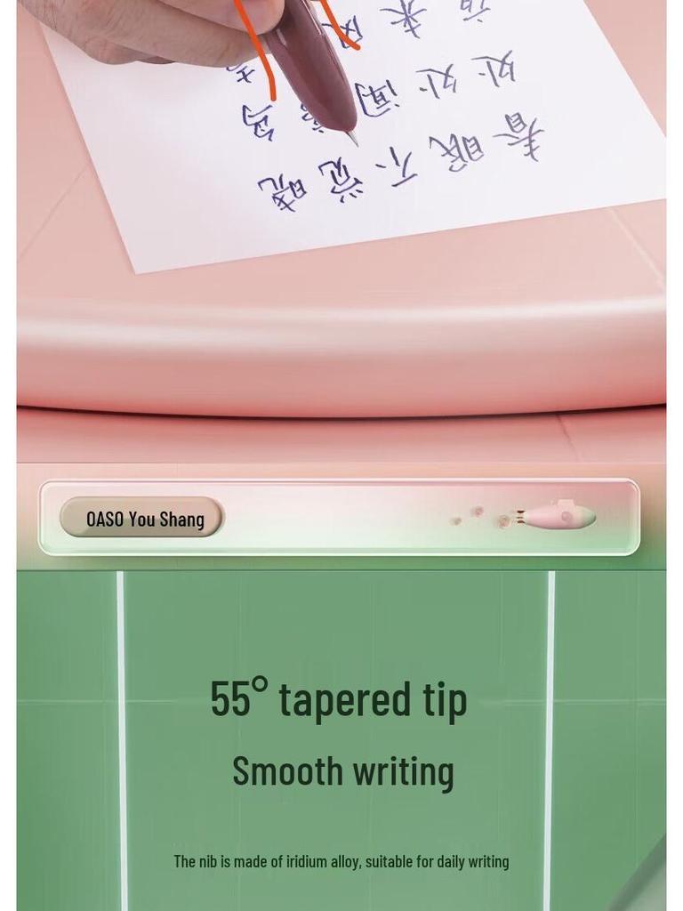 You Shang K016 Press-Activated Fountain Pen: Sealed, Automatic Design for Third Grade Students' Character Practice