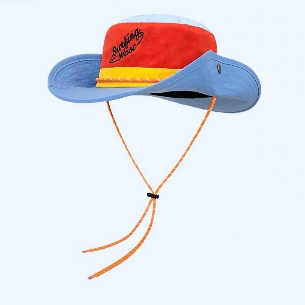 Color-blocked Design Fishermen Cap Sun Protection Big Brim Hats New Travel Bucket Hats  Outdoor Use